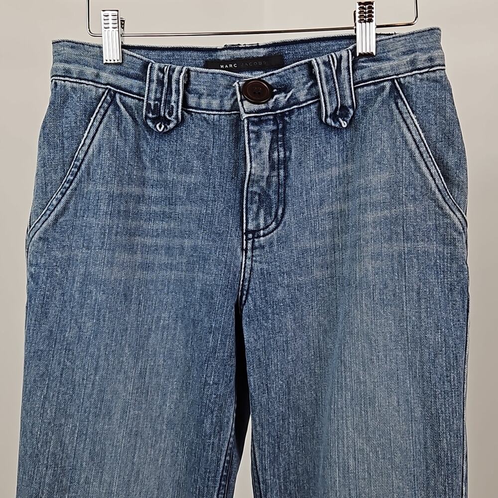 Marc Jacobs Bootcut‎ Mid-Rise Released Hem Denim Blue Jeans | Women's 4 - Picture 4 of 15